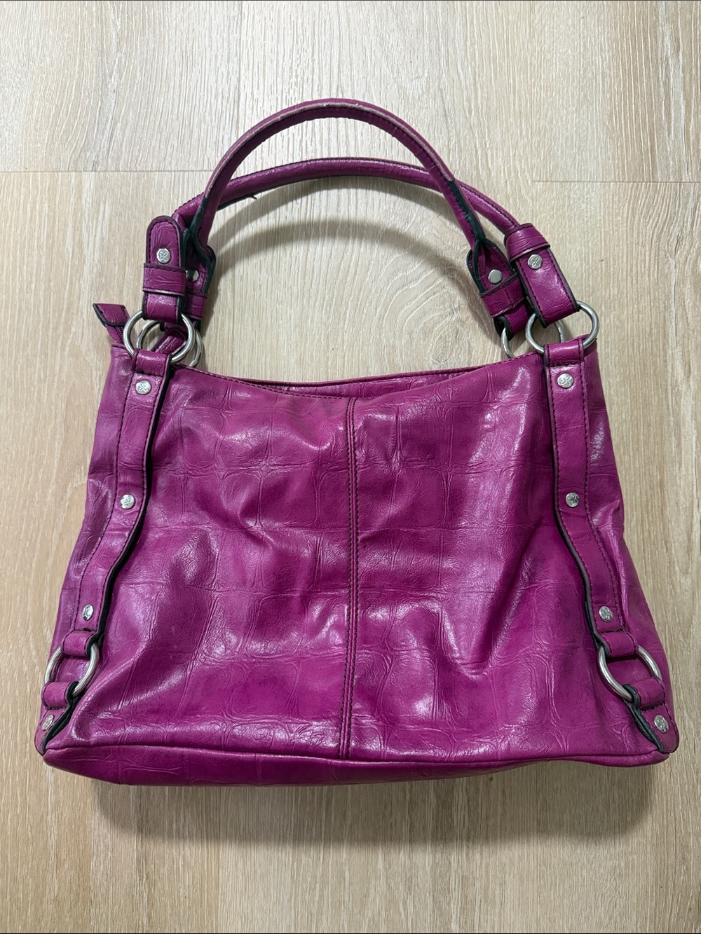 Relic Vintage Y2K Magenta Leather Shoulder Bag